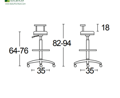 Kursi Bar/Resto Savello type Ashton HGB