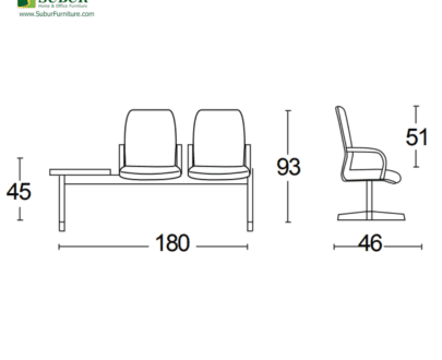 Kursi Tunggu Savello type Luxio WT21