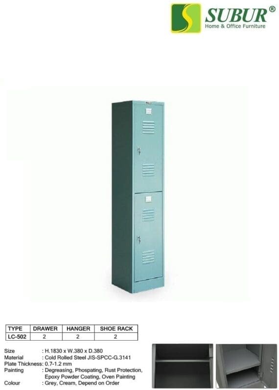 Locker Besi 2 Pintu Alba type LC-502