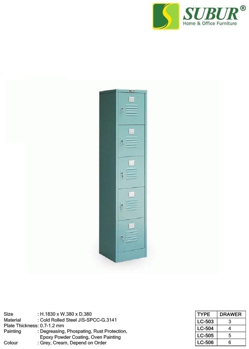 Locker Besi 5 Pintu Alba type LC-505
