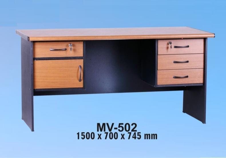 VIP Meja Kantor 1 Biro Berikut Laci type MV 502 A