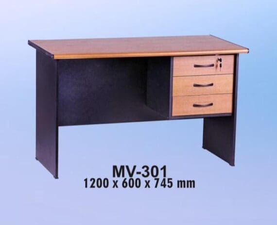 VIP Meja Kantor 1/2 Biro Berikut Laci type MV 301 A