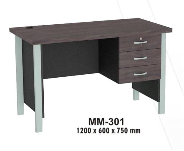 VIP Meja Kantor 1/2 Biro Berikut Laci type MM 301