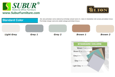 warna table top meja lion