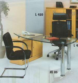 Aditech Meja Kantor Kaca type XE 05