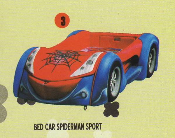 Bigland Bed Car Spiderman Sport