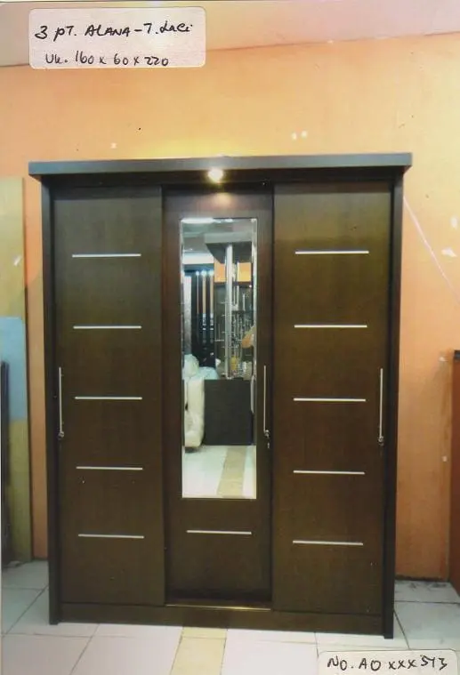 Deco Maju Lemari 3 pintu sliding type ALANA tu Laci AOxxx