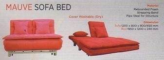 Hana Sofa Bed type Mauve