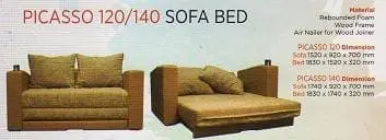 Hana Sofa Bed type Picasso 120/140