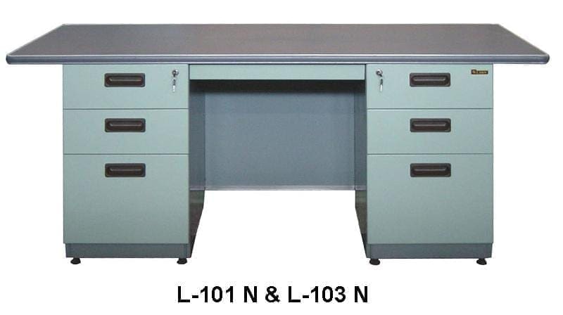 Lion Meja Kantor Besi Berikut Laci type L 103 N