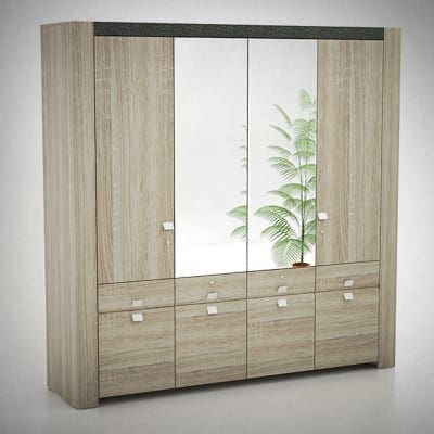 Pro Design Lemari Pakaian 4 Pintu type ALWD 4