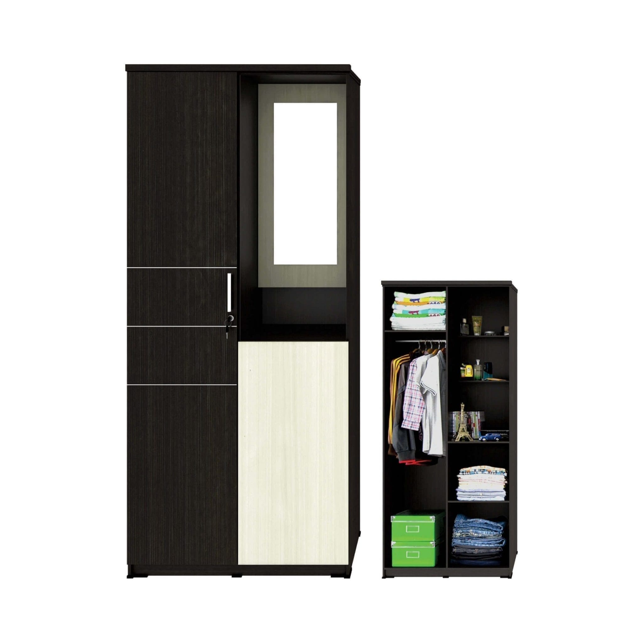Lemari Pakaian 2 Pintu Cermin Activ Spin LPM 231
