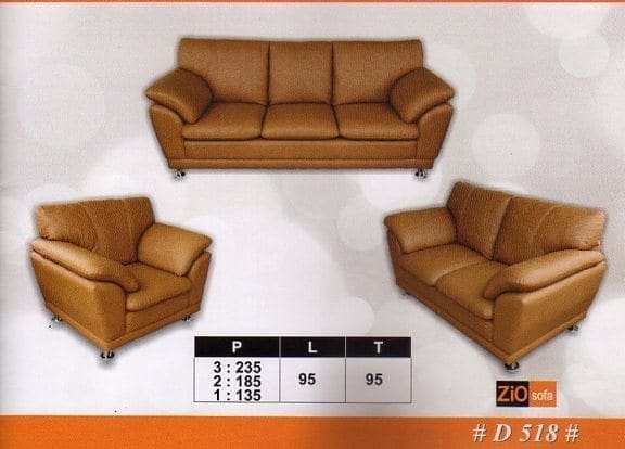 Zio Sofa 3.2.1 Seater type D 518