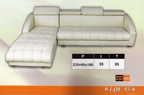 Zio Sofa L 3 Seater S type LQU 93