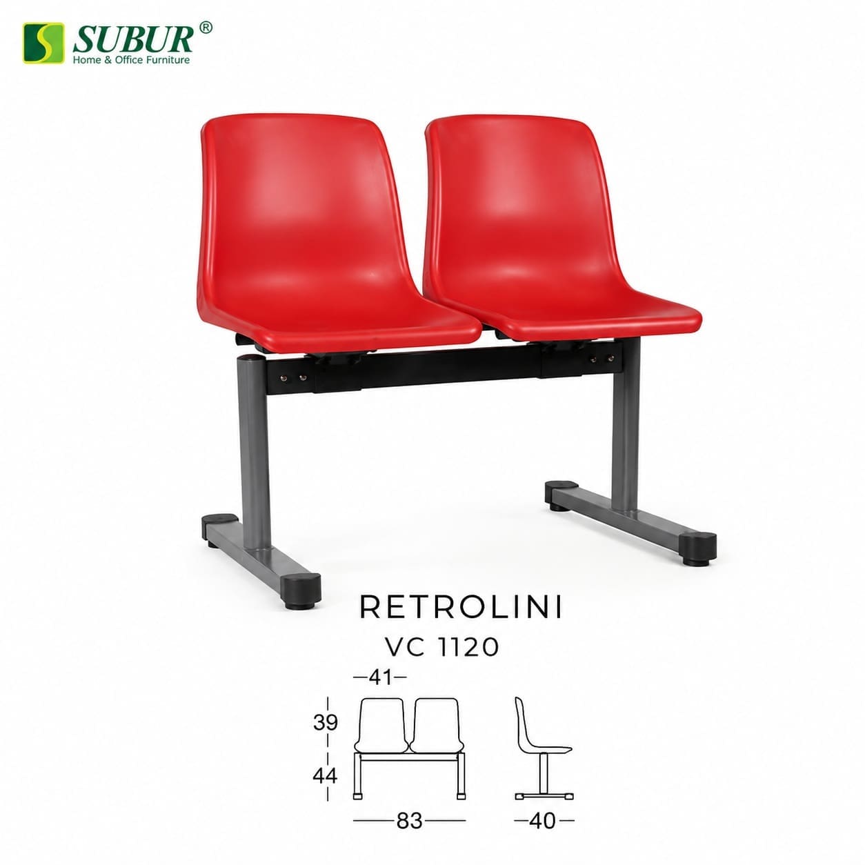 Kursi Tunggu Chairman tipe Retrolini VC 1120