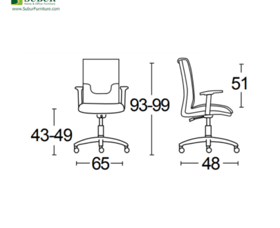Kursi Kantor Savello tipe Caspia LKA