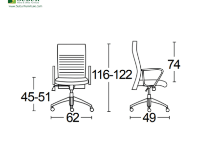 Kursi Kantor Savello tipe Bravo HK