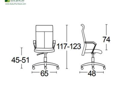Kursi Kantor Savello tipe Matrix H