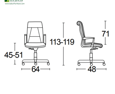 Kursi Kantor Savello tipe Maestro H
