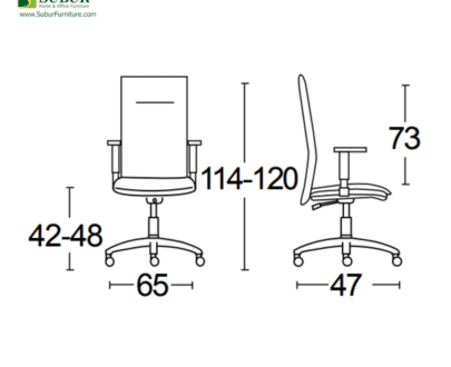 Kursi Kantor Savello tipe Emerald HK