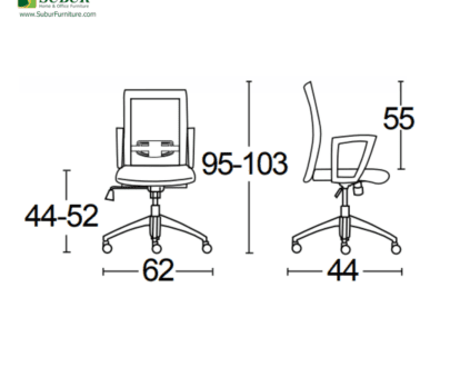 Kursi Kantor Savello tipe Legacy LT0A