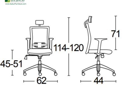 Kursi Kantor Savello tipe Legacy HT1