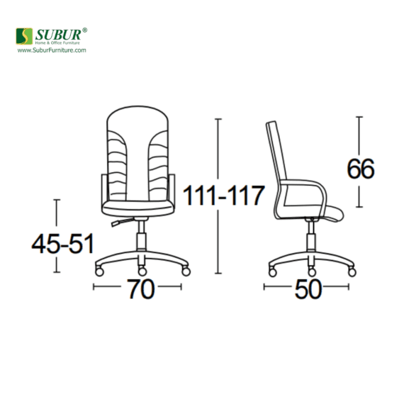 Kursi Kantor Savello tipe Kingdom HC