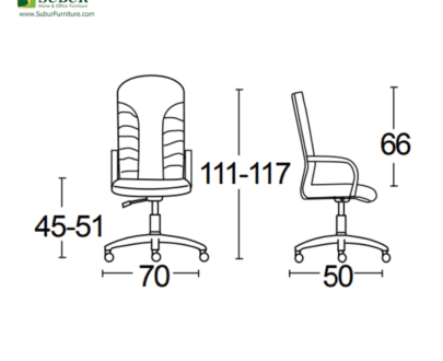 Kursi Kantor Savello tipe Kingdom H