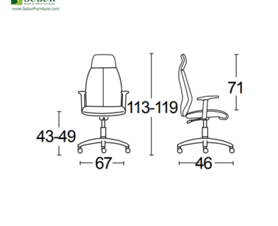 Kursi Kantor Savello tipe Orbit H