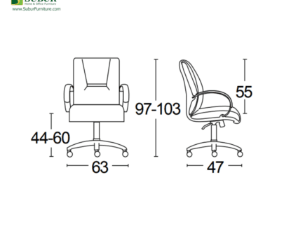 Kursi Kantor Savello tipe Onyx LKC
