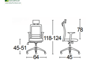 Kursi Kantor Savello tipe Tiro Ht1A