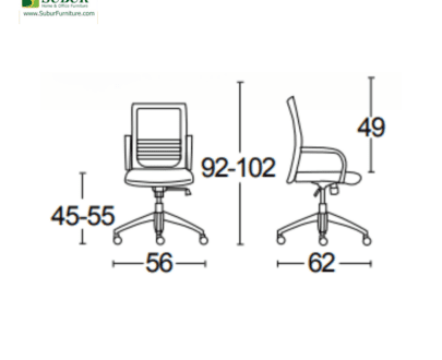 Kursi Kantor Savello tipe Supertop GA