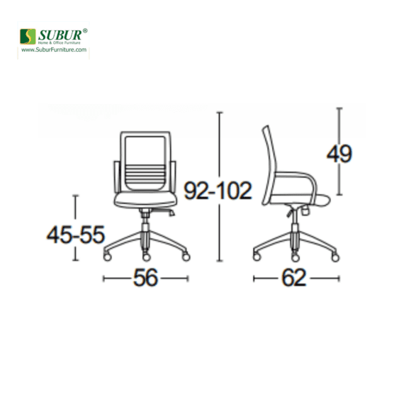Kursi Kantor Savello tipe Supertop GA