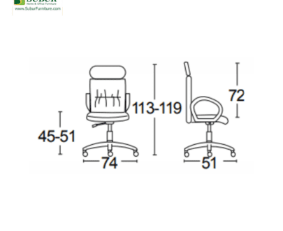 Kursi Kantor Savello tipe Soliter HC