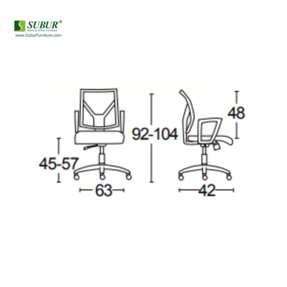 Kursi Kantor Savello tipe Senza GT0