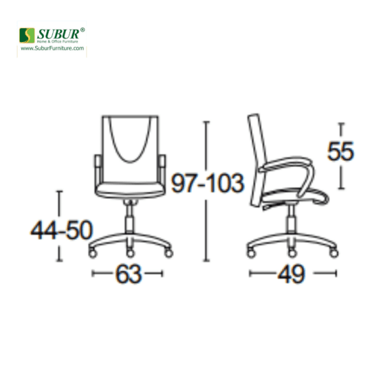 Kursi Kantor Savello tipe Saphire LC