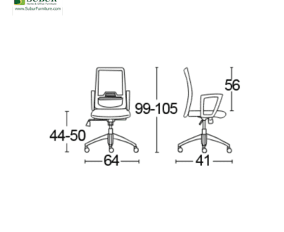Kursi Kantor Savello tipe Xilo HT0