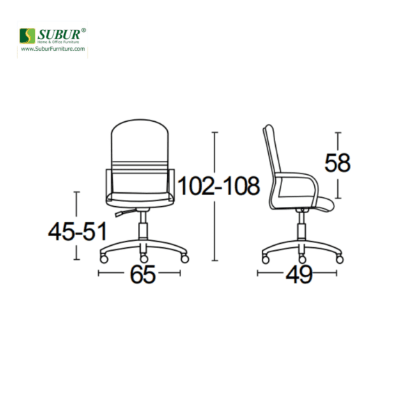 Kursi Kantor Savello tipe Royal LKC