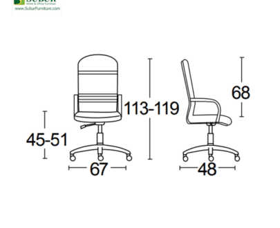 Kursi Kantor Savello tipe Royal HKC