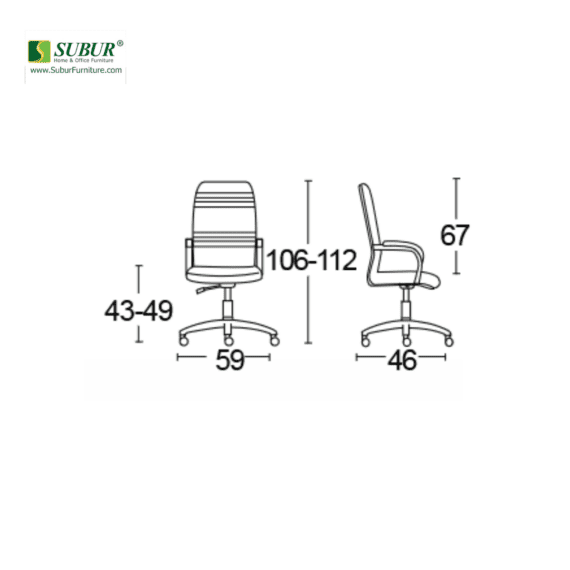Kursi Kantor Savello tipe Walton HT0