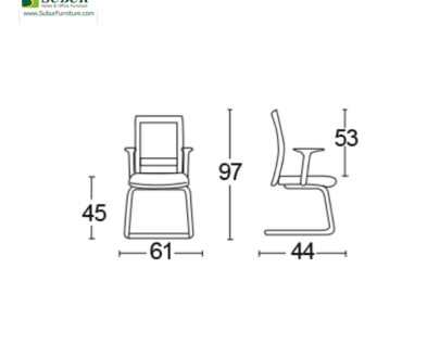 Kursi Kantor Savello tipe Vitro VT1