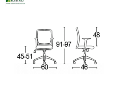 Kursi Kantor Savello tipe Vista GT1A