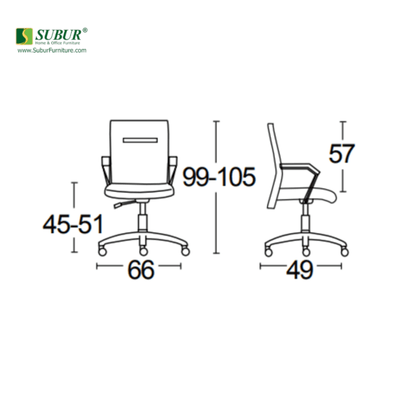 Kursi Kantor Savello tipe Plano LC