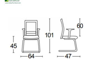 Kursi Kantor Savello tipe Tiro VT1