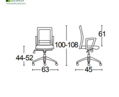Kursi Kantor Savello tipe Tiro LT0