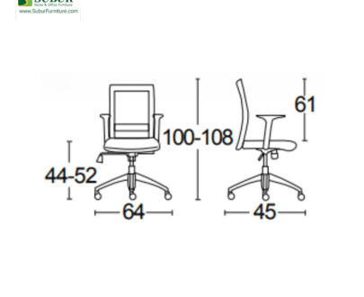 Kursi Kantor Savello tipe Tiro LT1