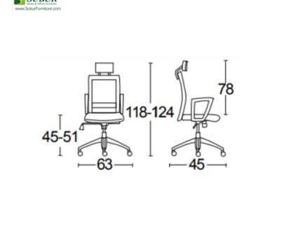 Kursi Kantor Savello tipe Tiro Ht0