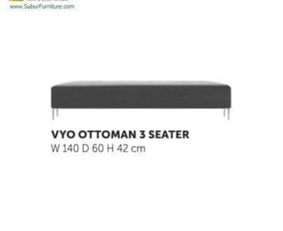Sofa Kantor Donati type Vyo Ottoman 3 Seater