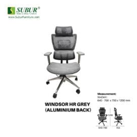 Kursi Kantor UNO tipe Windsor HR Grey