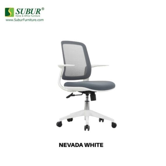 Kursi Kantor UNO tipe Nevada White